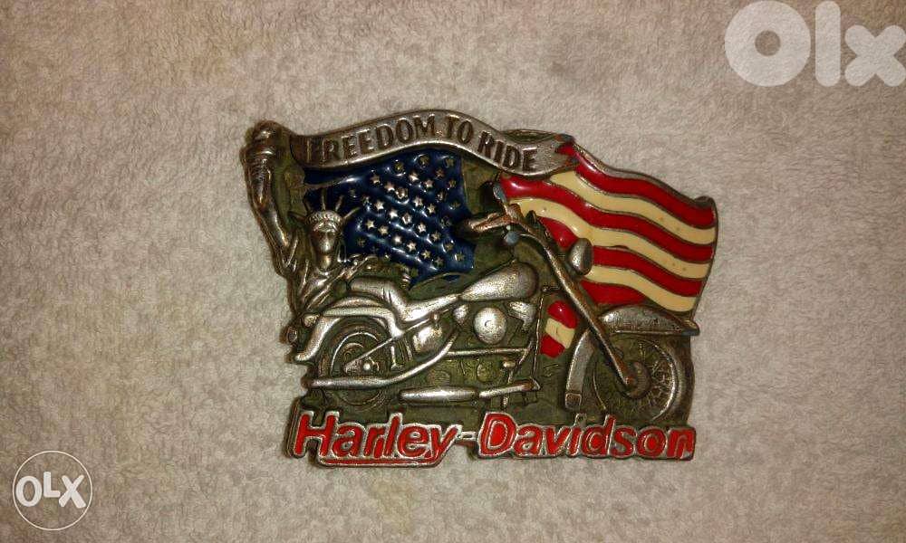 harley davidson original belt buckle+ american pride buckle 0