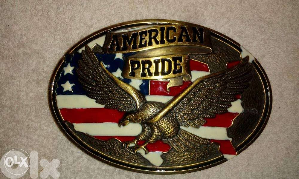 harley davidson original belt buckle+ american pride buckle 1