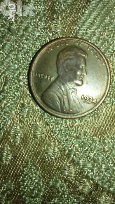 Linclon USA Cent year 1934 0