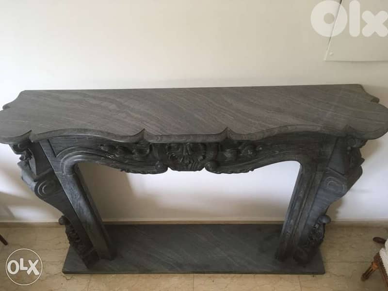 Cheminee en Marbre Style French fireplace 2