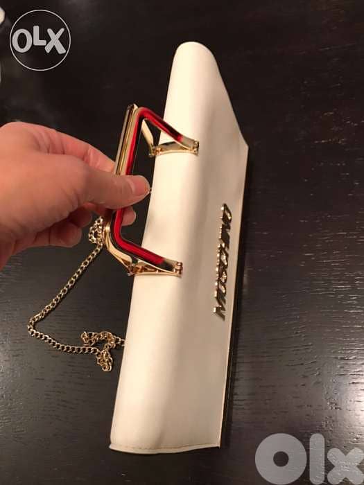 moschino bag off white and gold copy A 3