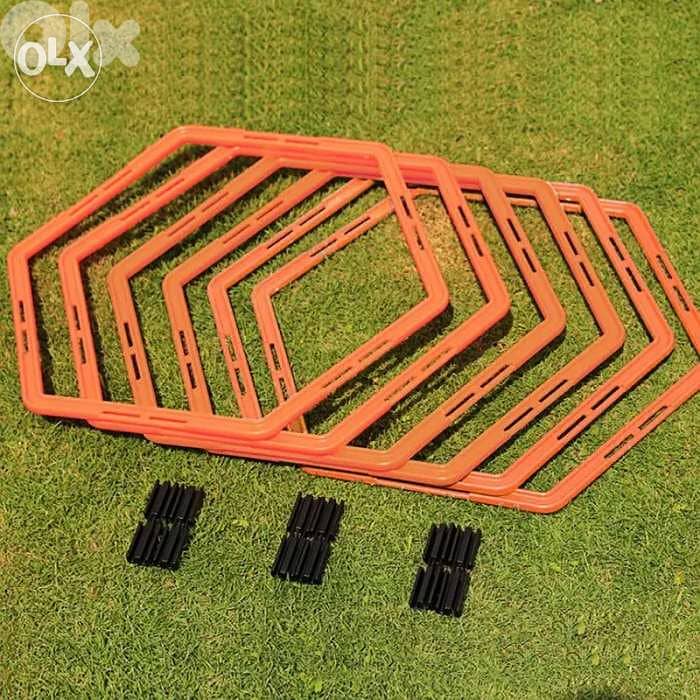 10Pcs Hexagon Agility Rings 5