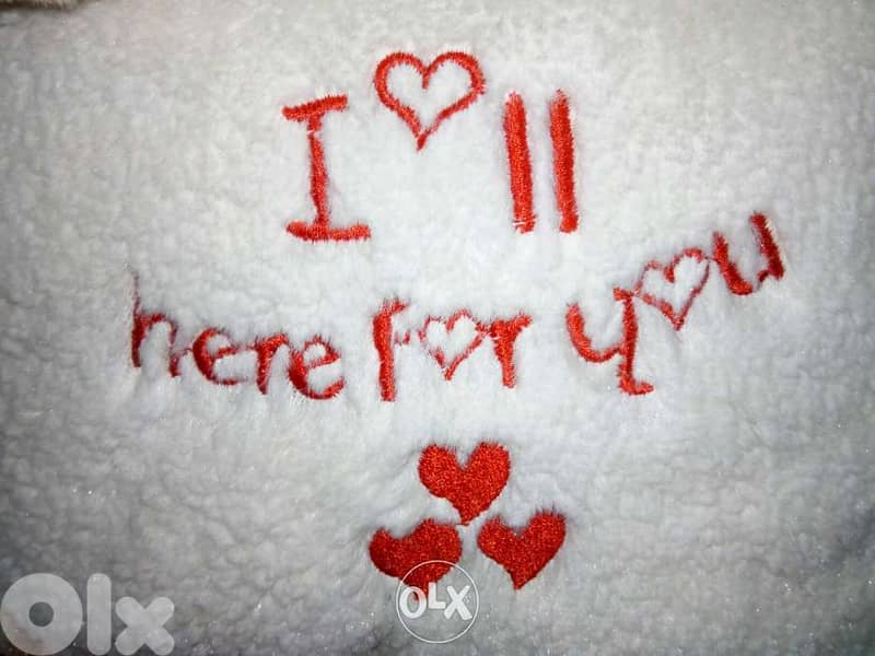 VALENTINE Teddy bear Plush Large Toy 40 Cm +a letter: I'LL HERE 4 YOU. 3