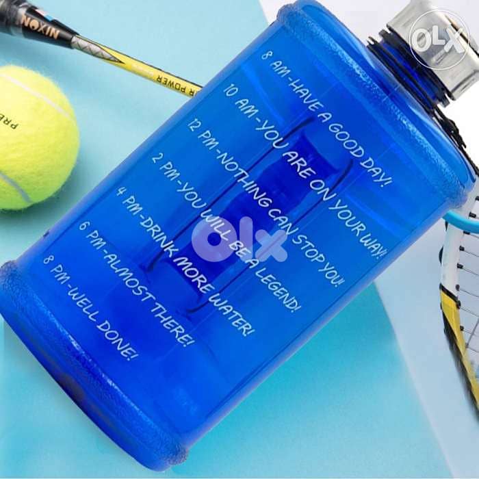 Large 2.2l motivational water bottle bpa free 5
