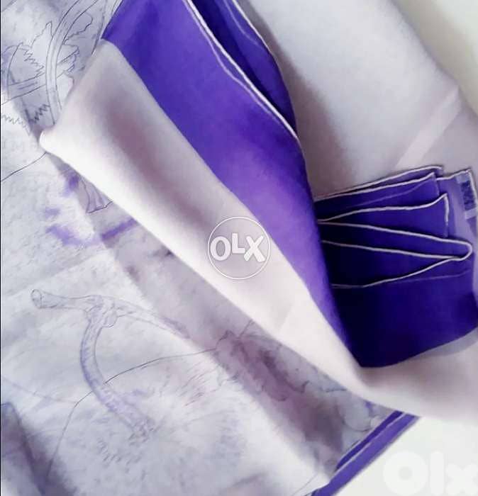 Authentic HERMÈS chiffon silk 140×140 cm. scarf, new in box. 4