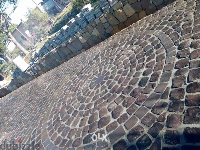 ديكور حجر بازلت منشور ولبون 6