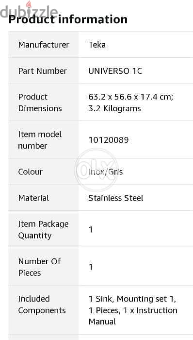 Teka s. Steel universal sink 1