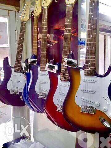 electric guitar black غيتار الكتريك اسود 0