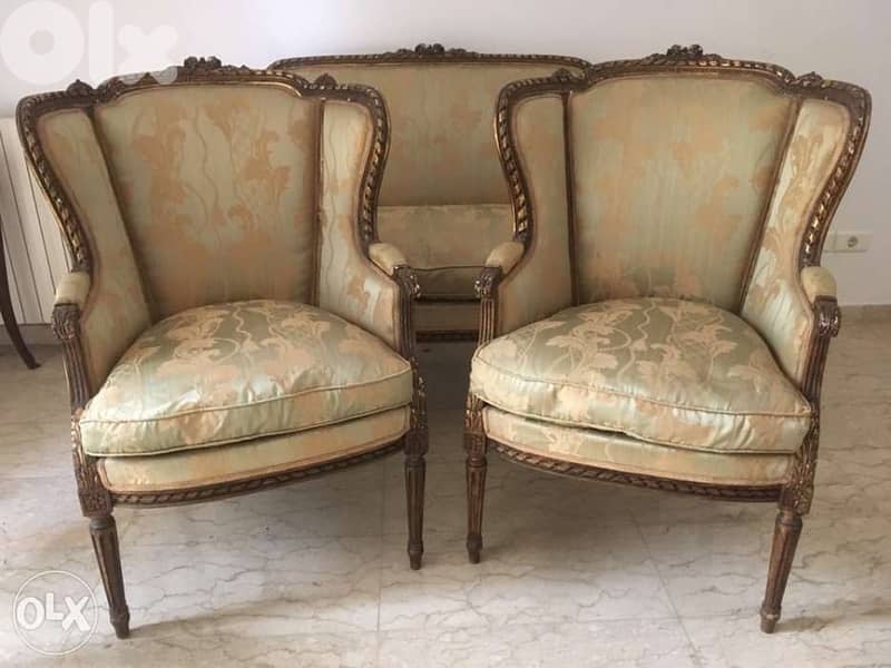 Salon Louis XVI antique d’époque 5 pieces 2