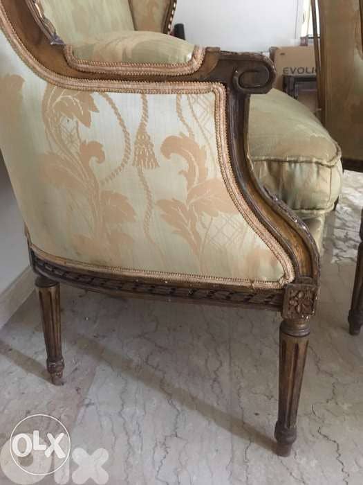 Salon Louis XVI antique d’époque 5 pieces 4