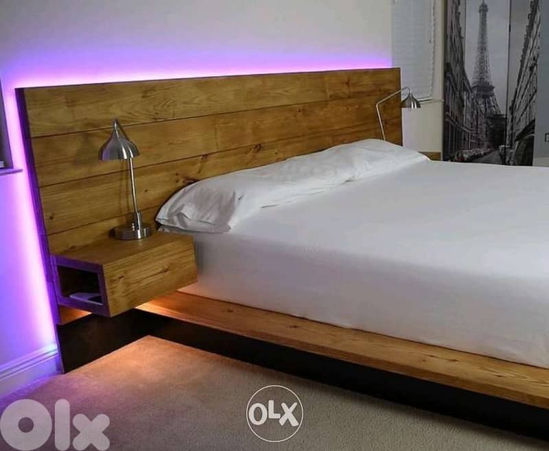 Massive Wood Bed خشب مسيف 0