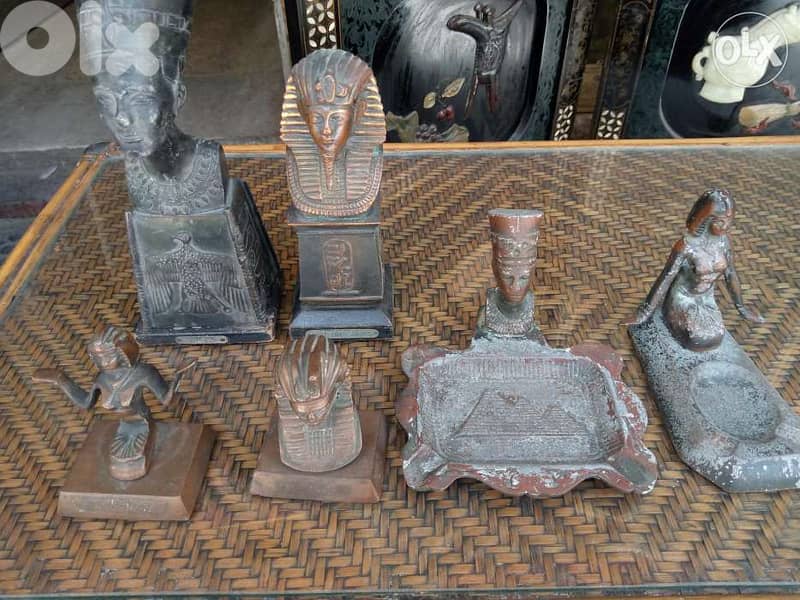 مجموعة تحف فراعنة نحاس قديمة 1