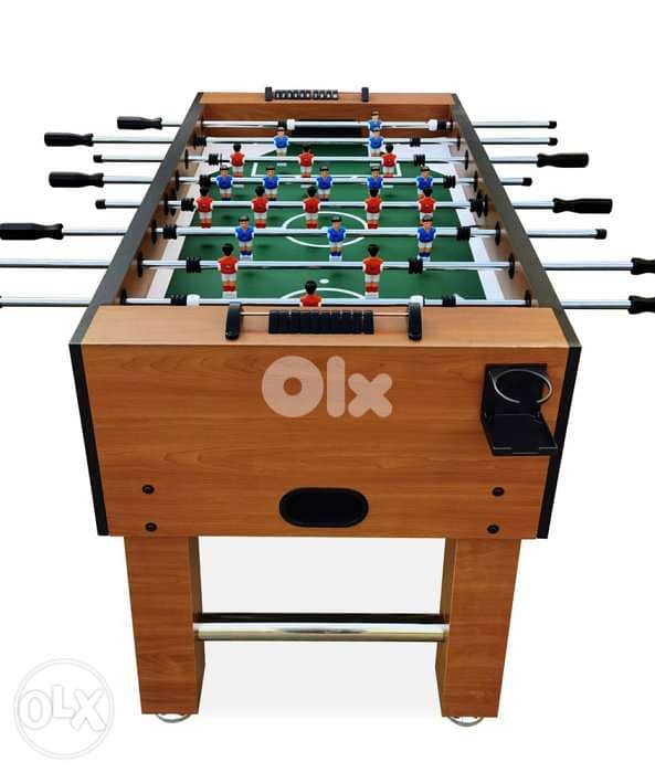 brown wood soccer table 1