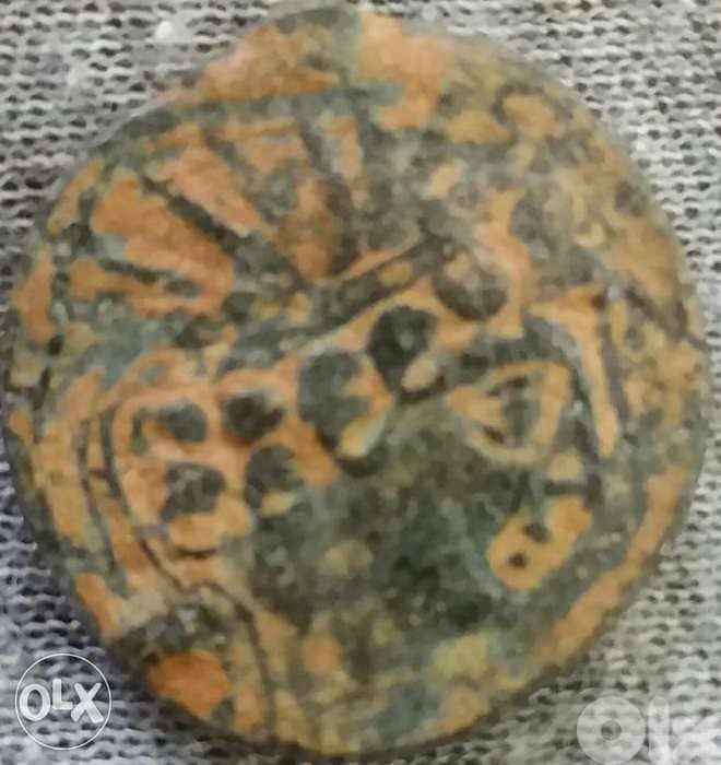 Greek Bronze Ancient Coin Antiochus Epiphanes God Manifest year 164 BC 0