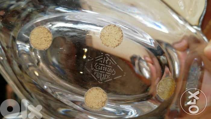 بطة مميزة كرستال سافر فرنسي ممضي اصلي مميز جدا crystal du sevres 1