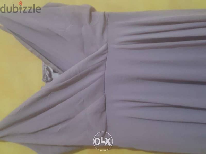 Lulus dusty lila bridesmaid evening maxi occasion dress large فستان 3