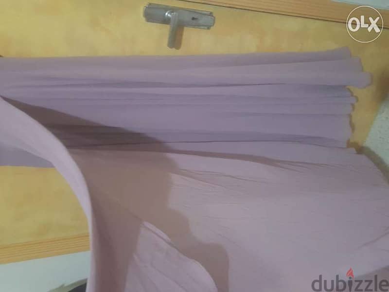 Lulus dusty lila bridesmaid evening maxi occasion dress large فستان 2