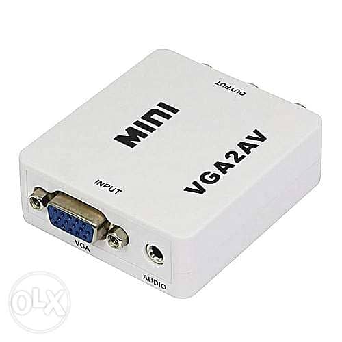 VGA to AV Converter Adapter VGA AV Connector AV CVBS RCA 1