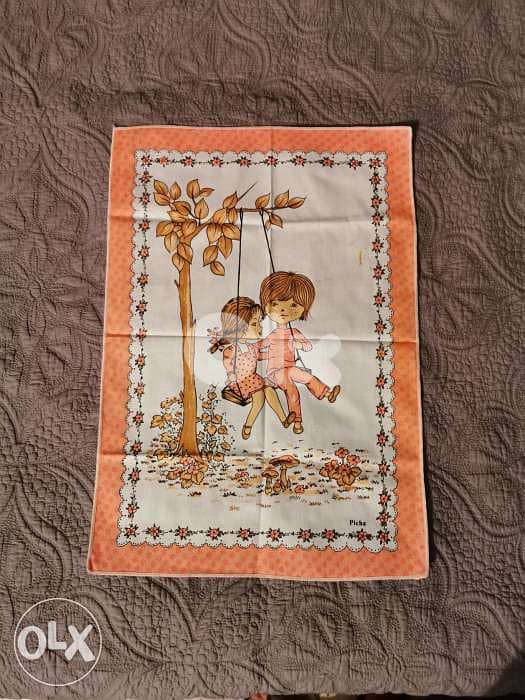 Vintage painting table cover 1