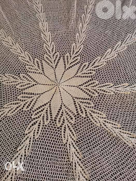 Handmade Crochet round bed cover 1