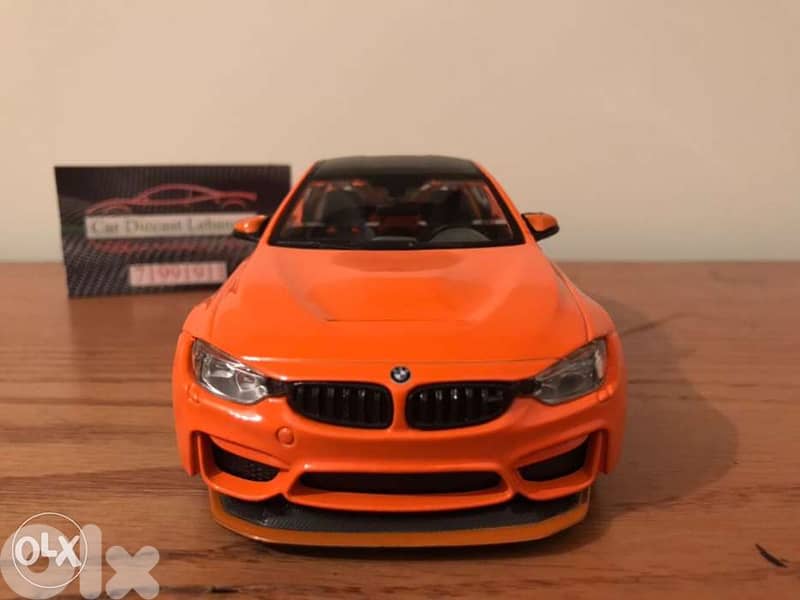 diecast bmw m4 orange 1/24 2