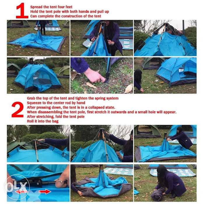tent 2x2 m خيمة 03135 open 17135 with 2 minutes setup waterproof 3
