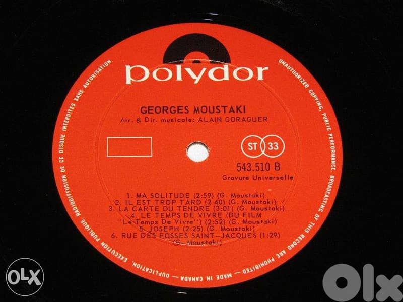 georges moustaki double vinyl lp 1