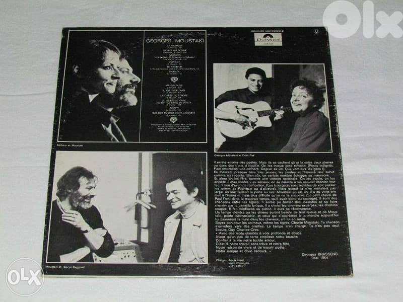 georges moustaki double vinyl lp 3