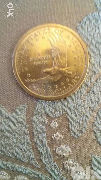 1 USA Dollar Memorial Indian Woman Head Bronze Coin Sakajawa year 2000 1