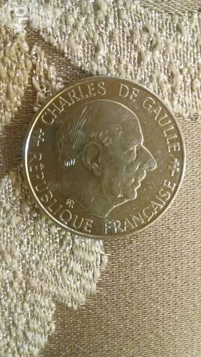 Charles De Gaulle Memorial 1 French Franc 0