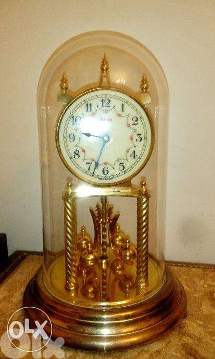 Vintage table clock made in west germany 30cm 0