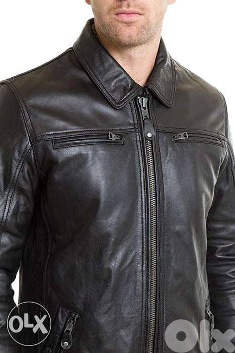 schott real leather jacket made in usa size medium used v good cond 0