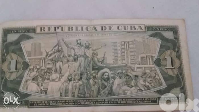 Cuba Memorial Banknote for the Revolution of Castro & Givara 0