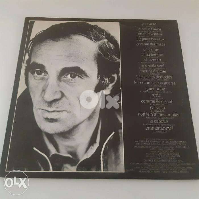 charles aznavour chez lui a paris double vinyls live performance 1