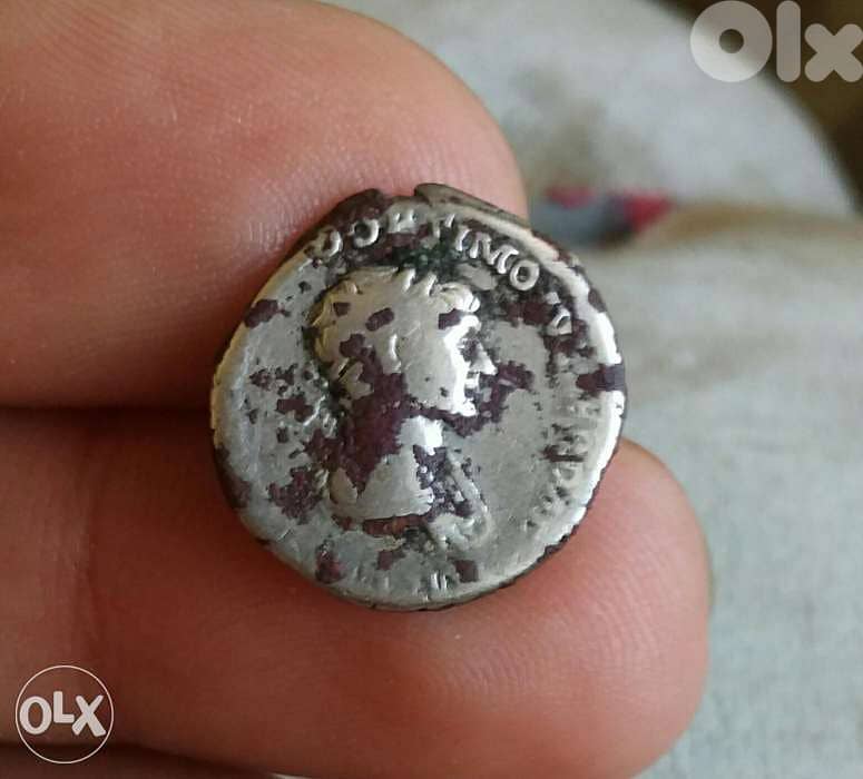 Roman Silver Elagabalus Cesar Coin Denarius for year 222 AD Rome mint 0