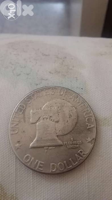 One USA Dollar 200 years memorial President Esienhwor year 1976 1