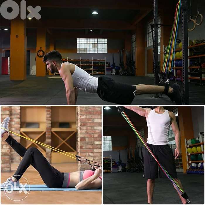 11pcs *latex material* Pull Rope Resistance Bands 0