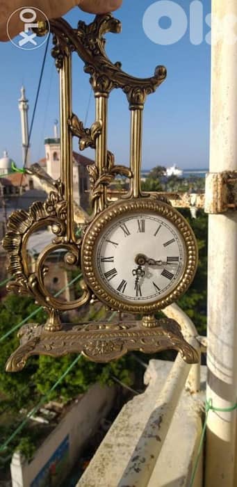 antique copper dicorative clock 2