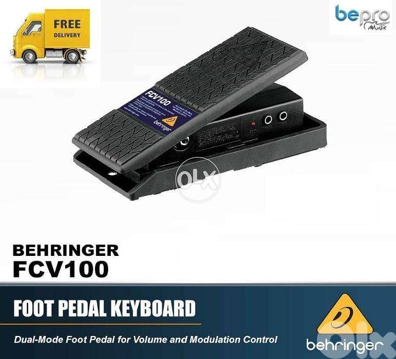 Behringer FCV100 Dual-Mode Expression Pedal Dual-Mode Pedal 0