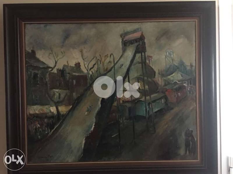 rare painting George’s Cyr oil on canvas 0