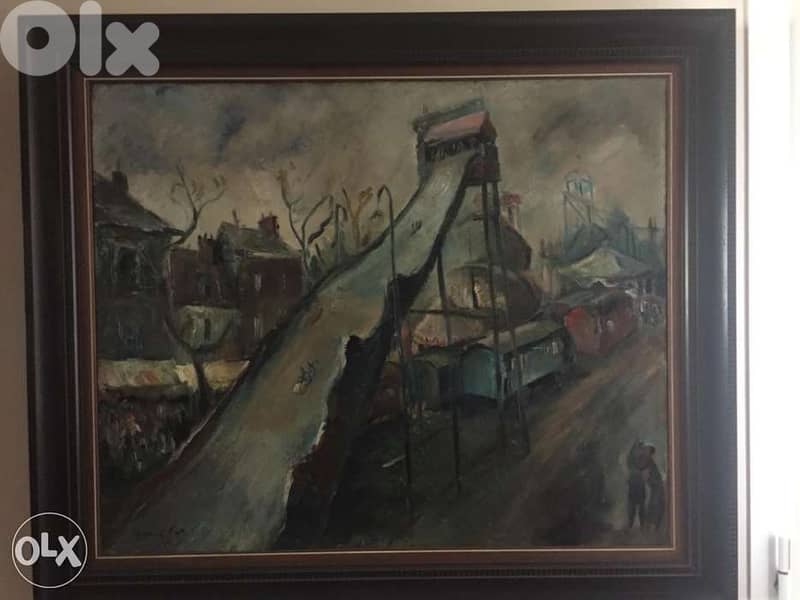 rare painting George’s Cyr oil on canvas 1