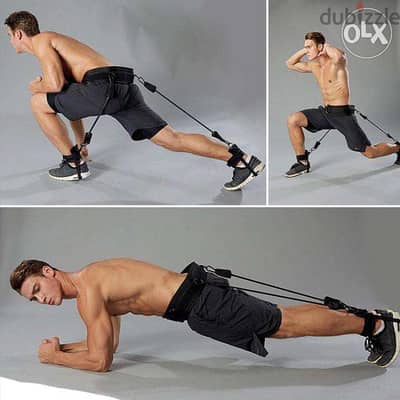 Vertical Bounce Trainer Leg Resistance Bands Set Leg Strength Muscle Workout 