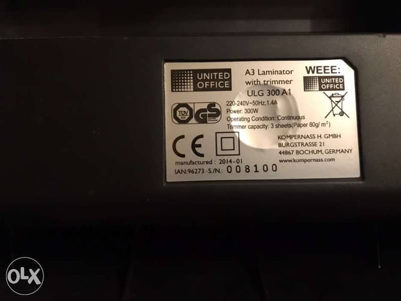 A3 Laminator with trimmer 2
