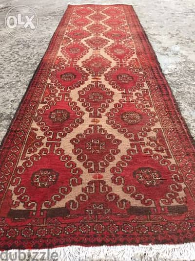 سجادة عجمية. شغل يدوي صوف كريدور 245/70. Hand made. persian carpet