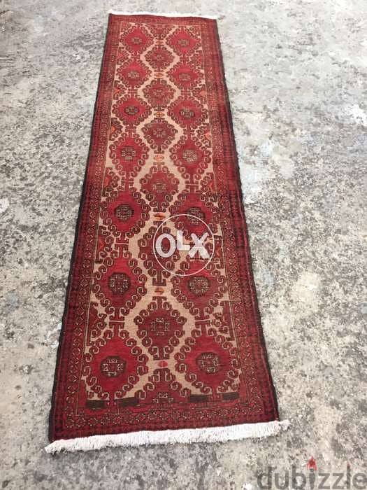 سجادة عجمية. شغل يدوي صوف كريدور 245/70. Hand made. persian carpet 2