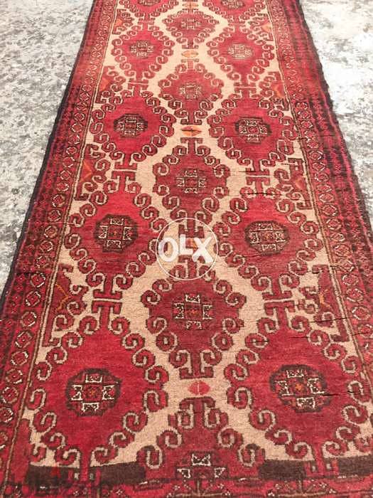 سجادة عجمية. شغل يدوي صوف كريدور 245/70. Hand made. persian carpet 4