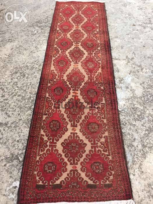 سجادة عجمية. شغل يدوي صوف كريدور 245/70. Hand made. persian carpet 5
