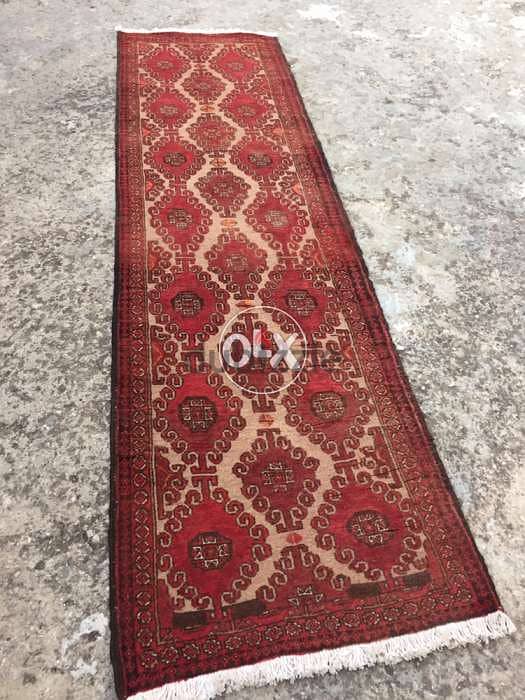 سجادة عجمية. شغل يدوي صوف كريدور 245/70. Hand made. persian carpet 6