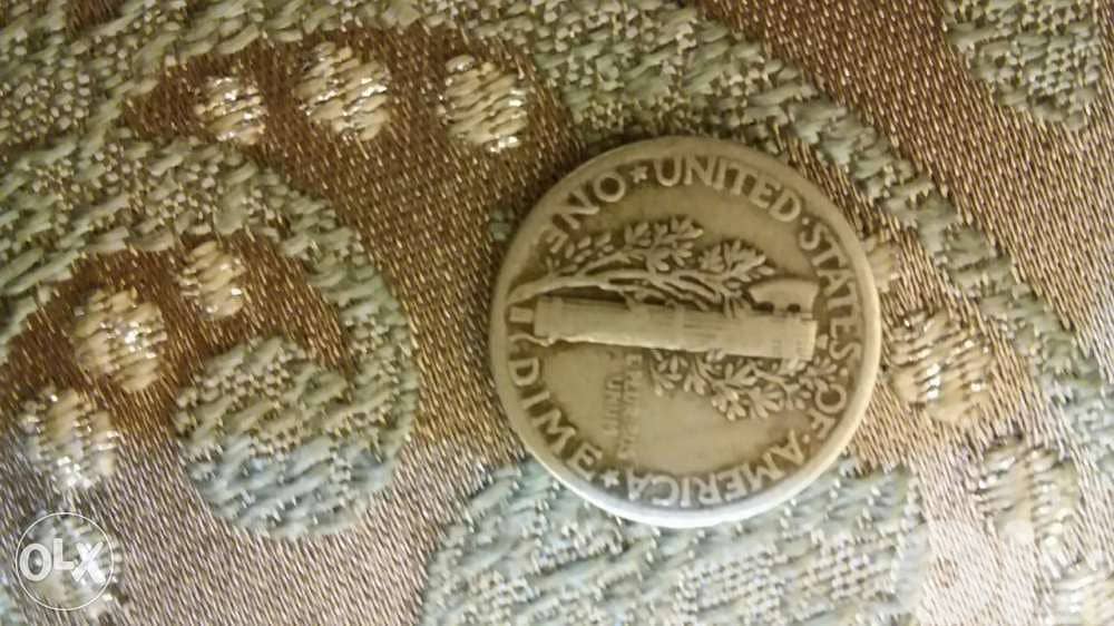 USA silver Dime Coin with the Winged Liberty Head year 1941 1