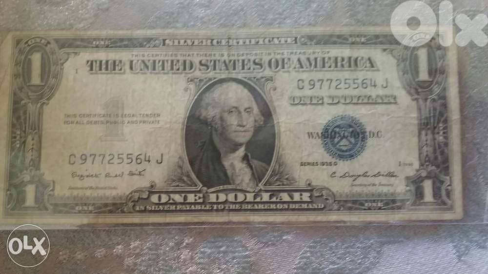 One USA Silver Certificate Banknote year 1935 G 0